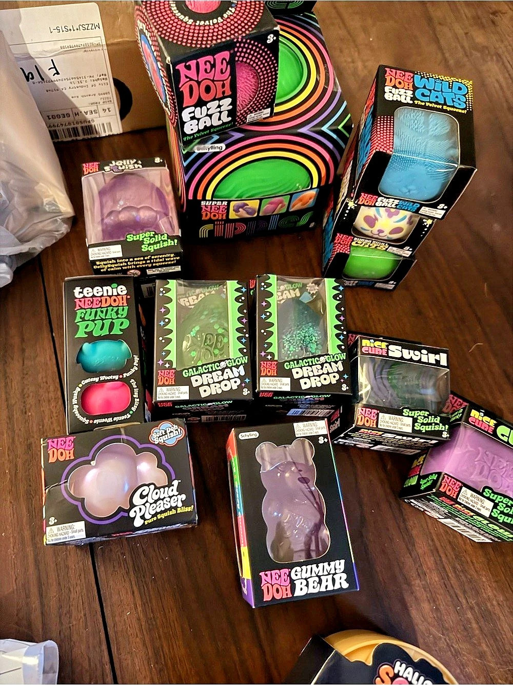 NeeDoh Sensory Fidget Toy Lot Multicolor NWT